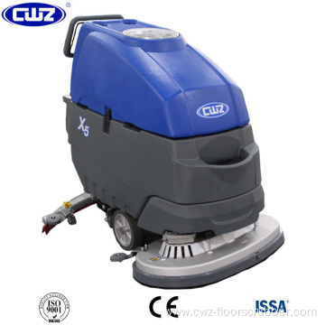 Walk behind floor warehouse use cleaning machine